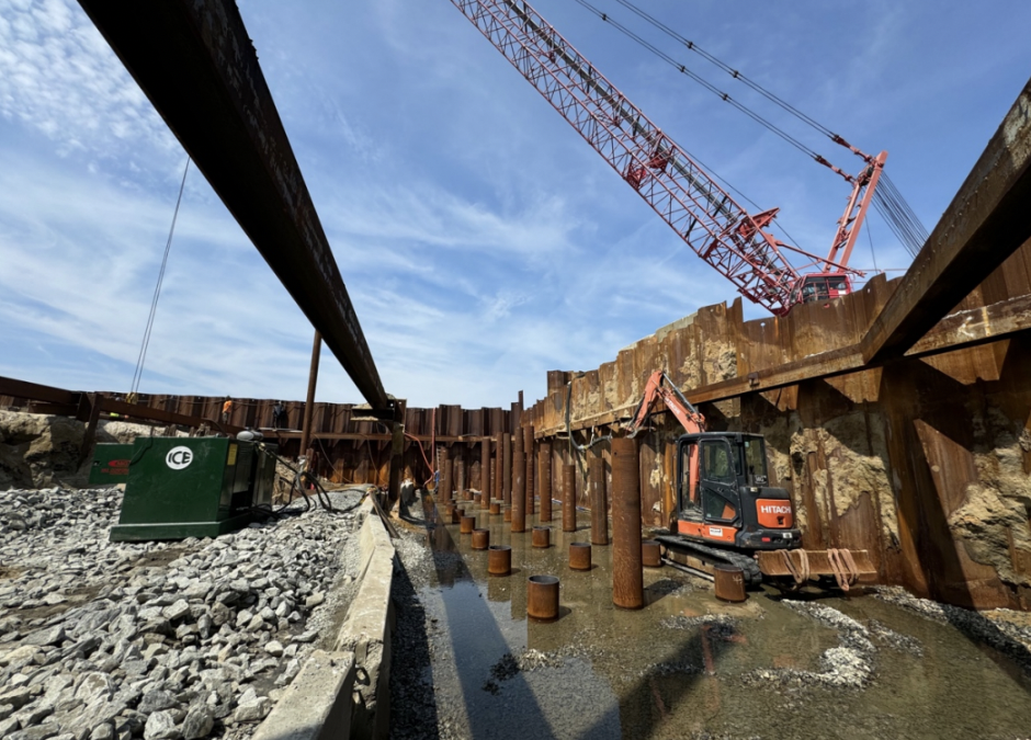 CNR Bridge Construction Continues – Pier 2